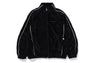 BATHING APE LOGO VELVET RELAXED FIT TRACK JACKET