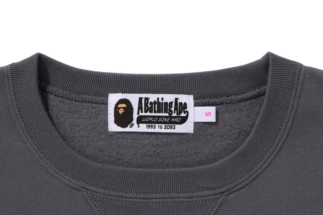 早い者勝ち A BATHNG APE ONE POINT CREWNECK SWEATSHIRT ONE POINT RELAXED FIT CREWNECK SWEATSHIRT MENS – us.bape.com