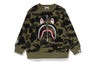 1ST CAMO SHARK CREWNECK SWEATSHIRT