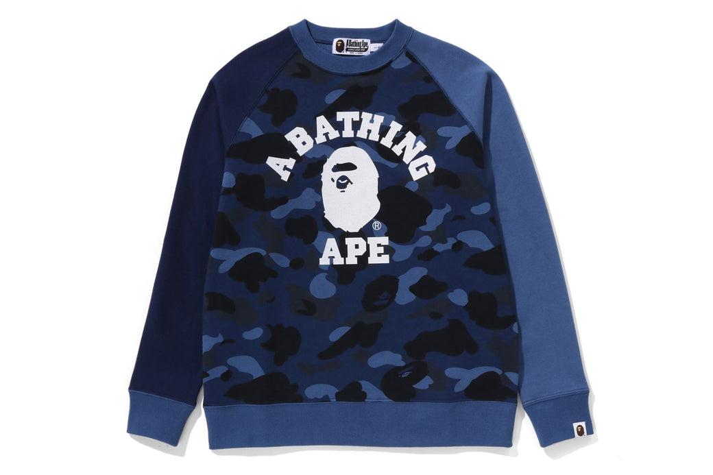 Blue bape crewneck on sale