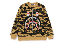 1ST CAMO SHARK CREWNECK SWEATSHIRT