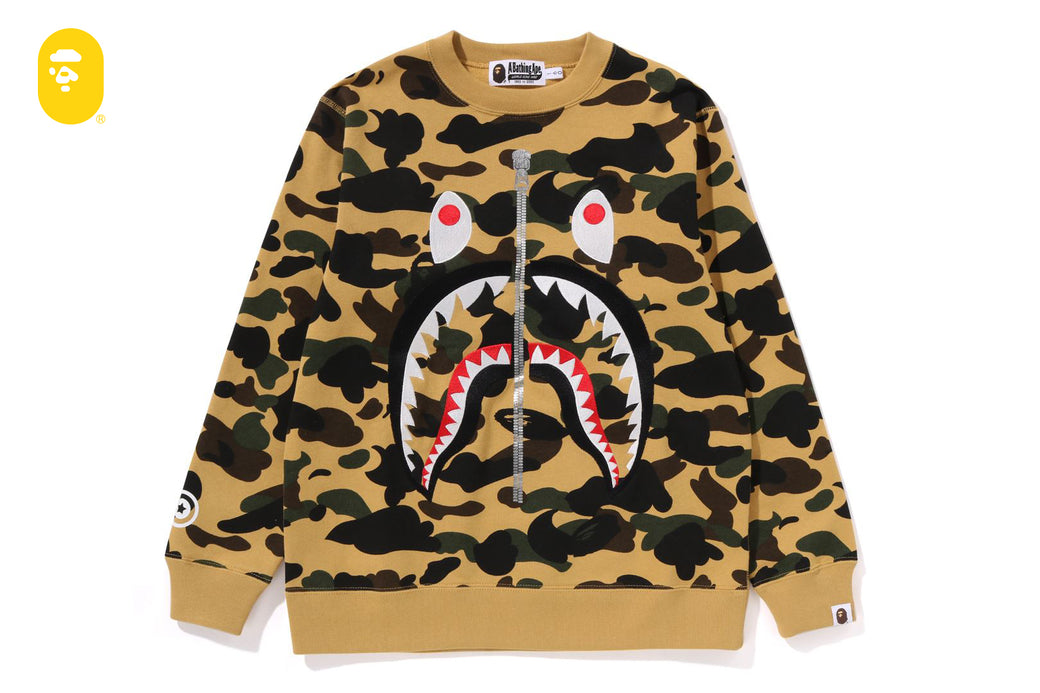 1ST CAMO SHARK CREWNECK MENS – us.bape.com