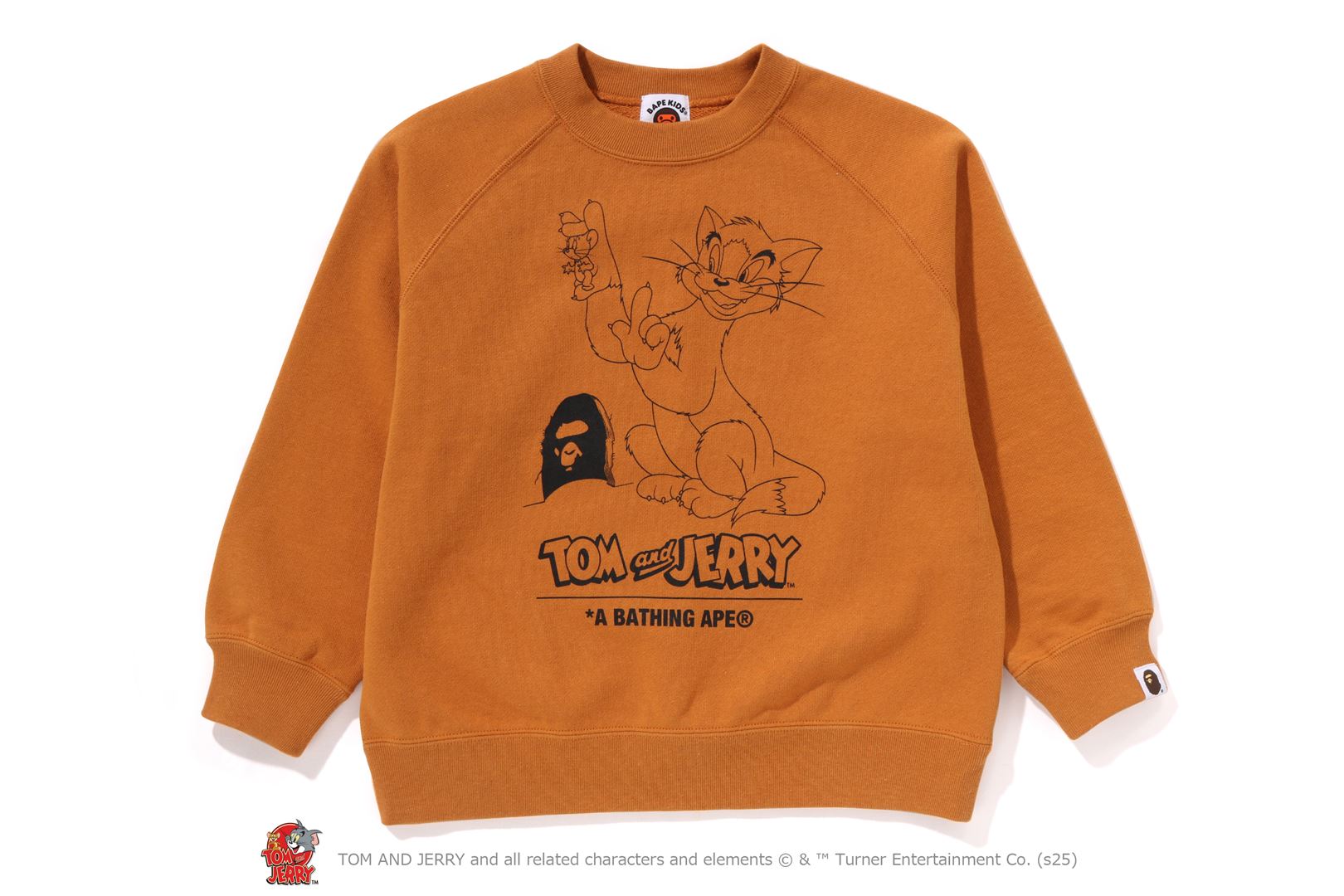 A BATHING APE BAPE KIDSトムとジェリー トレーナー 130 A BATHING APE BAPE KIDSトムとジェリー トレーナー 130（A