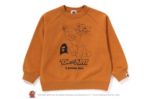 【 BAPE X TOM AND JERRY 85TH 】RELAXED FIT CREWNECK SWEATSHIRT