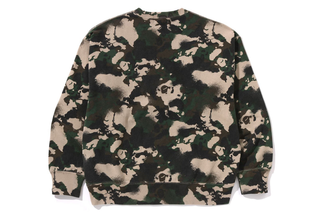 人気☆A BATHING APE MAP CAMO COLLEGE CREWNECK SWEATSHIRT 3色 A BATHING APE トレーナー スウェット MAP CAMO COLLEGE RELAX