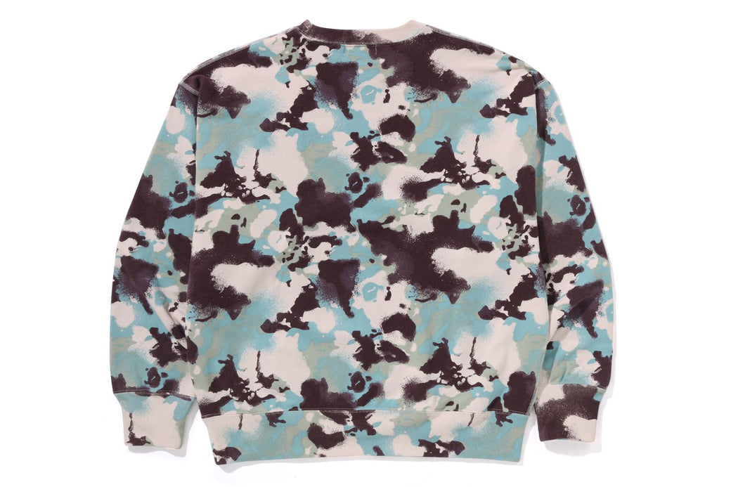 MAP CAMO CREWNECK RELAXED FIT SWEATSHIRT | bape.com