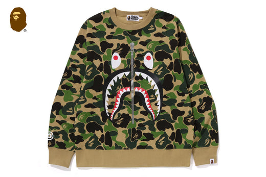 ABC CAMO SHARK CREWNECK SWEATSHIRT