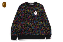 NEON CAMO CREWNECK SWEATSHIRT