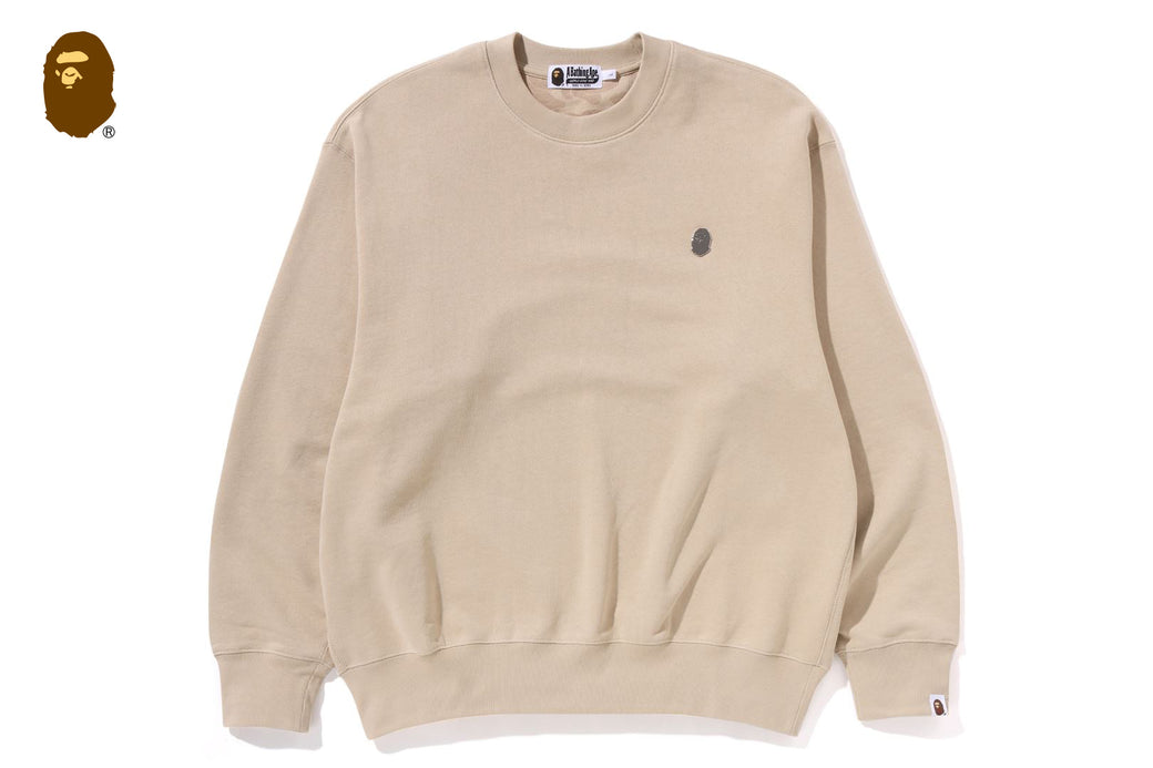 大人気 A BATHING APE ONE POINT RELAX FIT CREWNECK SWEATSHIRT ONE POINT RELAX FIT CREWNECK SWEATSHIRT | bape.com