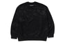 SOLID CAMO JACQUARD ONE POINT RELAX FIT CREWNECK SWEATSHIRT