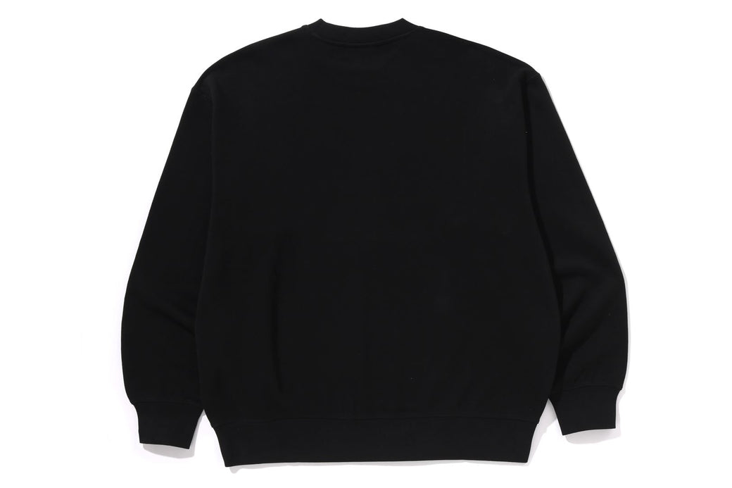 【A BATHING APE】RHINESTONE LOGO RELAX CREWNECK SWEATSHIRT RHINESTONE LOGO RELAX FIT CREWNECK SWEATSHIRT | bape.com