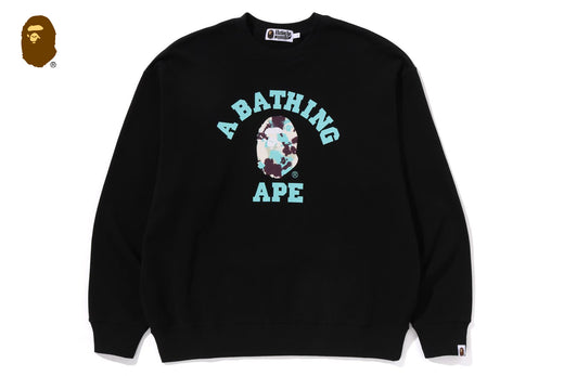 MAP CAMO COLLEGE RELAX FIT CREWNECK SWEATSHIRT