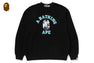 MAP CAMO COLLEGE RELAX FIT CREWNECK SWEATSHIRT