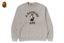MAP CAMO COLLEGE RELAX FIT CREWNECK SWEATSHIRT