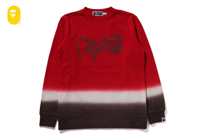 GRADATION BAPE CREWNECK SWEATSHIRT