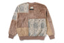 FABRIC PATCHWORK SWEATSHIRT
