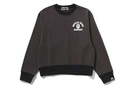 【 BAPE X MOUSSY 】RELAXED FIT CREWNECK