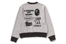 【 BAPE X MOUSSY 】RELAXED FIT CREWNECK