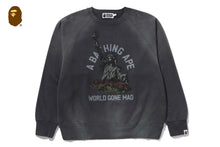 DESTROY WASHED EFFECT RELAXED FIT CREWNECK SWEATSHIRT