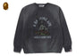 DESTROY WASHED EFFECT RELAXED FIT CREWNECK SWEATSHIRT
