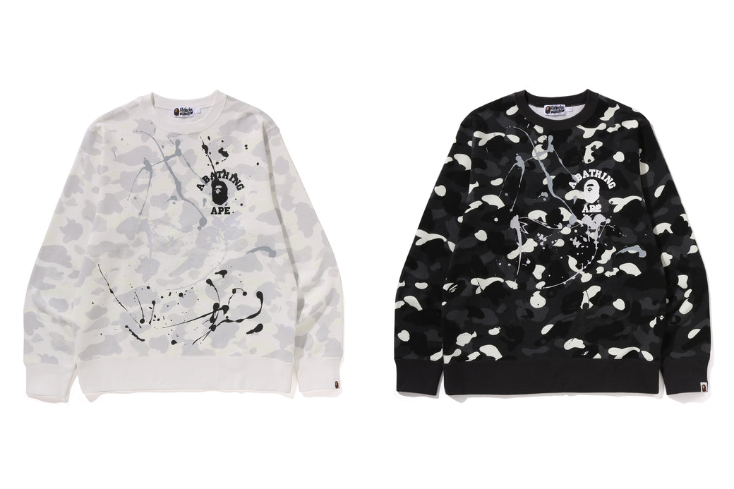 CITY CAMO PAINTING CREWNECK SWEATSHIRT | bape.com