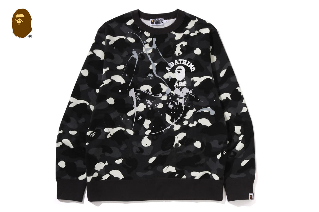 CITY CAMO PAINTING CREWNECK SWEATSHIRT | bape.com