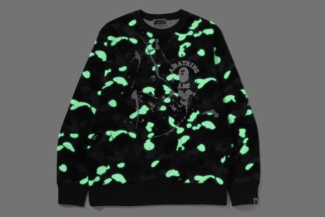 CITY CAMO PAINTING CREWNECK SWEATSHIRT | bape.com