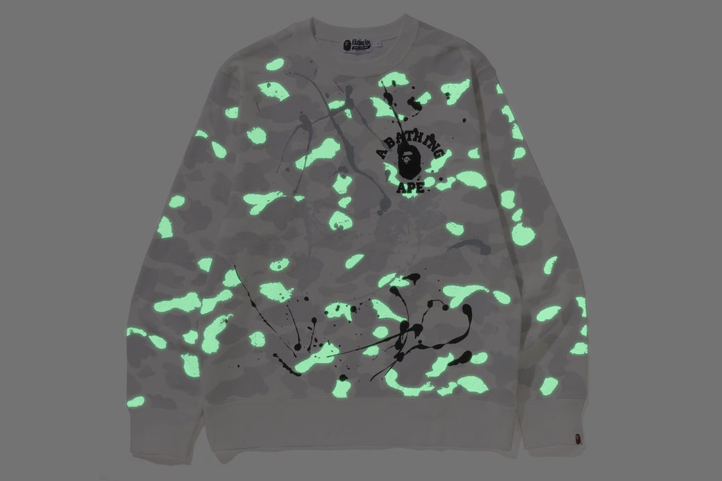 CITY CAMO PAINTING CREWNECK SWEATSHIRT | bape.com