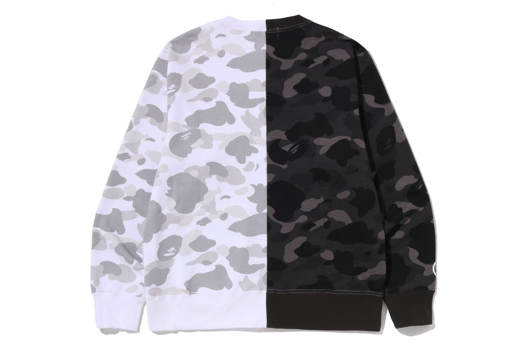 COLOR CAMO TIGER SHARK CREWNECK SWEATSHIRT | bape.com