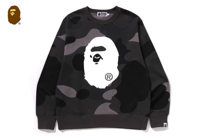 MEGA COLOR CAMO BIG APE HEAD CREWNECK SWEATSHIRT
