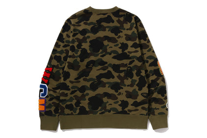 1ST CAMO SHARK CREWNECK SWEATSHIRT