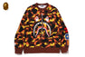1ST CAMO SHARK CREWNECK SWEATSHIRT