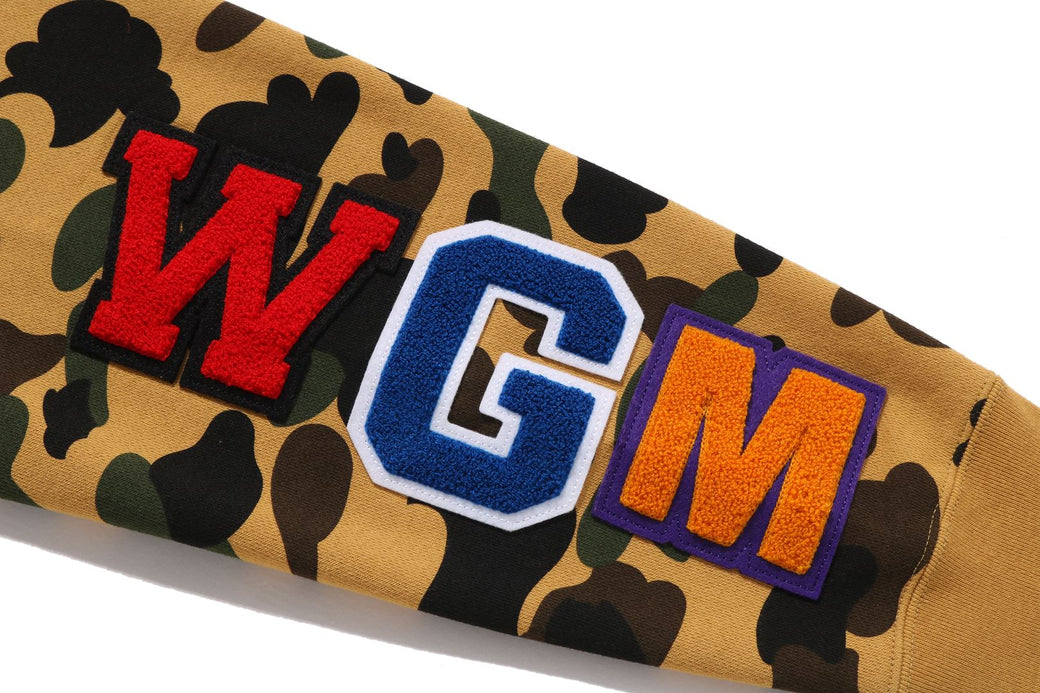 1ST CAMO SHARK CREWNECK SWEATSHIRT | bape.com