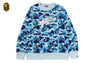 ABC CAMO RHINESTONE BAPE STA CREWNECK SWEATSHIRT