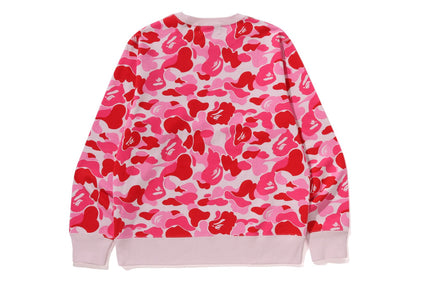 ABC CAMO RHINESTONE BAPE STA CREWNECK SWEATSHIRT