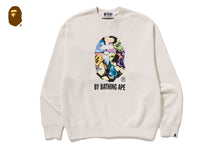 ART CAMO BY BATHING APE RELAXED FIT CREWNECK SWEATSHIRT