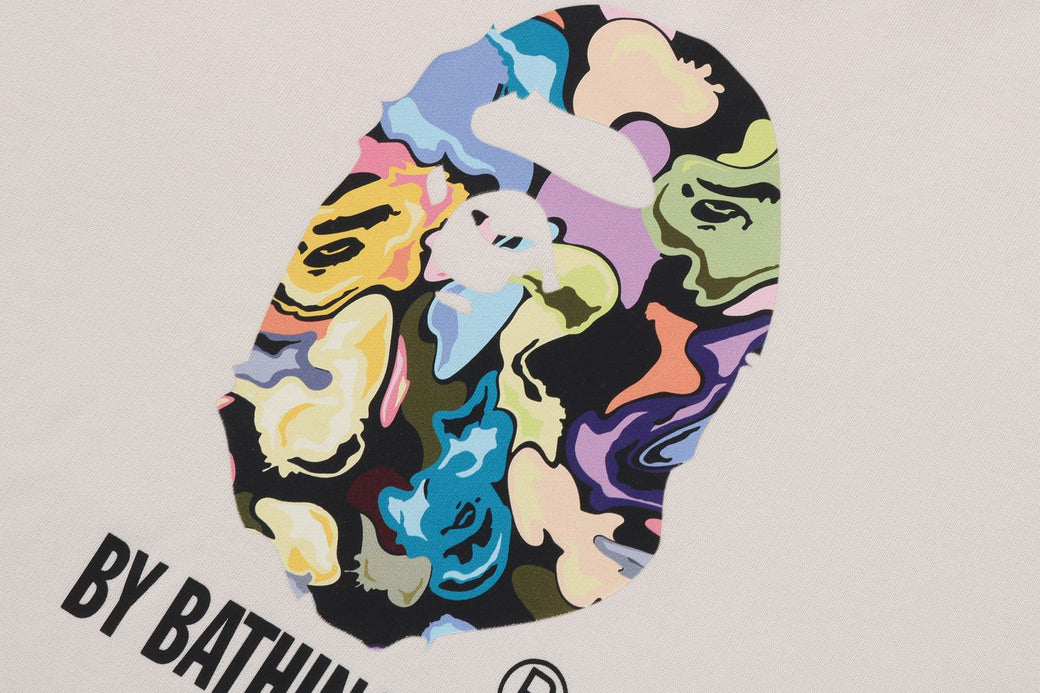 ART CAMO BY BATHING APE RELAXED FIT CREWNECK SWEATSHIRT | bape.com