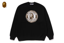 WILD LEOPARD PATTERN RELAXED FIT CREWNECK SWEATSHIRT #1
