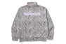 WILD LEOPARD PATTERN RELAXED FIT HALF ZIP SWEATSHIRT