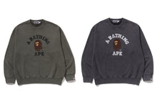 GARMENT DYE COLLEGE RELAXED FIT CREWNECK SWEATSHIRT