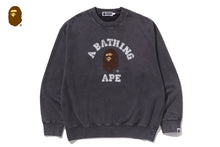 GARMENT DYE COLLEGE RELAXED FIT CREWNECK SWEATSHIRT