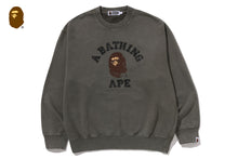 GARMENT DYE COLLEGE RELAXED FIT CREWNECK SWEATSHIRT