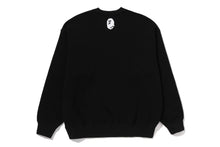 BATHING APE LOGO RELAXED FIT CREWNECK SWEATSHIRT