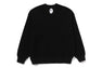 BATHING APE LOGO RELAXED FIT CREWNECK SWEATSHIRT