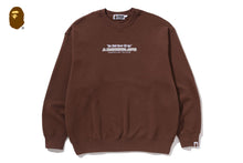 BAPE SLOGAN RELAXED FIT CREWNECK SWEATSHIRT