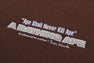 BAPE SLOGAN RELAXED FIT CREWNECK SWEATSHIRT