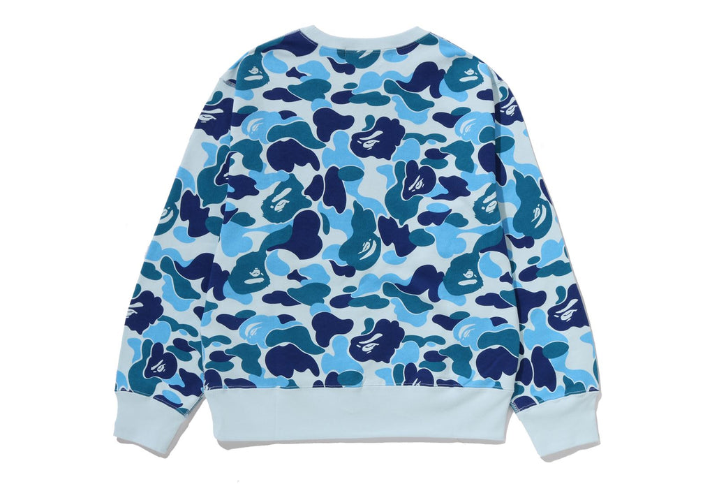 ABC CAMO RHINESTONE BAPE STA CREWNECK SWEATSHIRT | bape.com