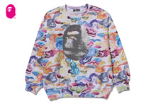 ART CAMO APE HEAD RELAXED FIT CREWNECK SWEATSHIRT