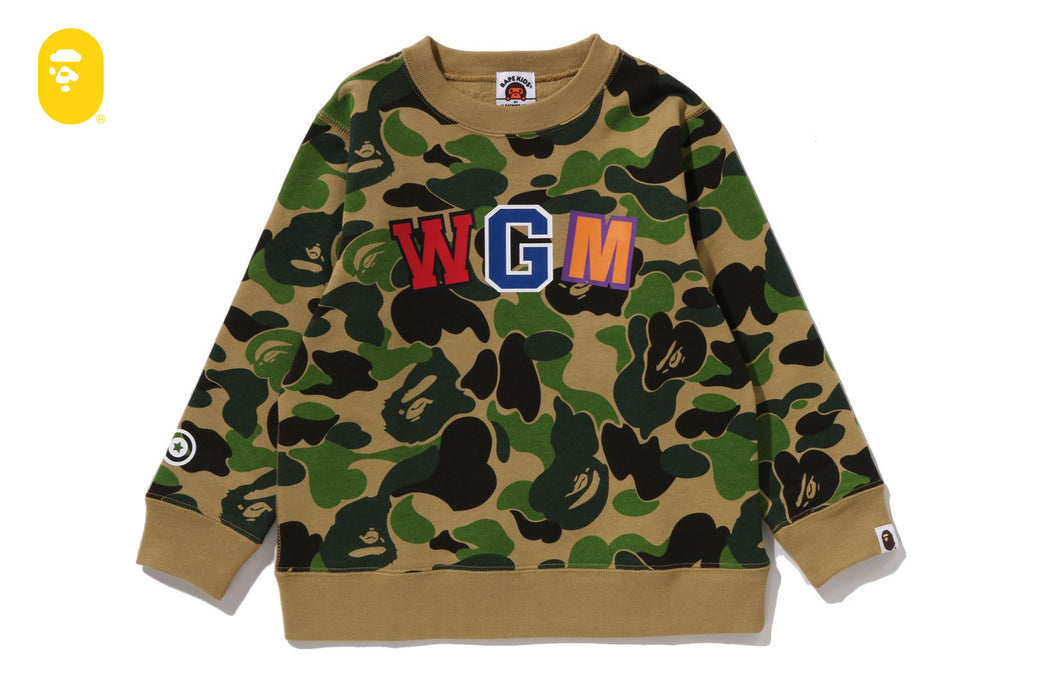 ABC CAMO SHARK CREWNECK SWEATSHIRT | bape.com