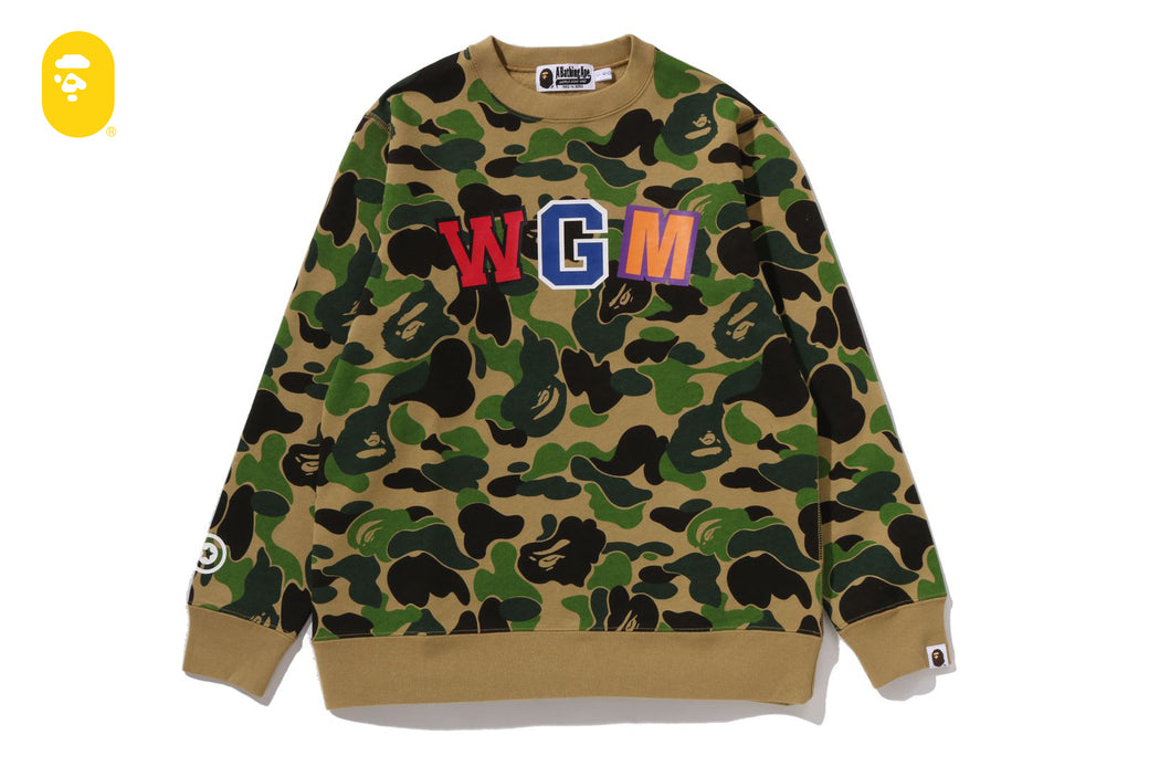 ABC CAMO SHARK CREWNECK SWEATSHIRT | bape.com